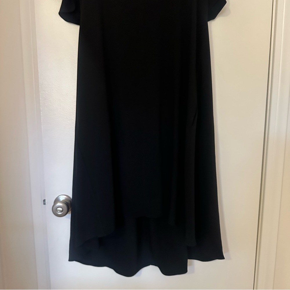 Rachel Roy Elegant Black V-Neck Dress - Picture 4 of 5